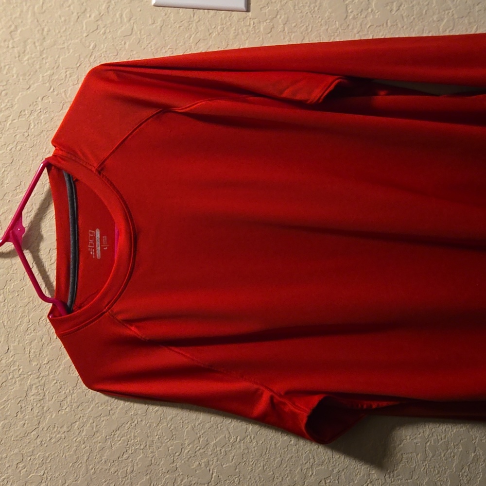 BCG Men's Dry Wick Long Sleeve Shirt Red - Picture 1 of 4